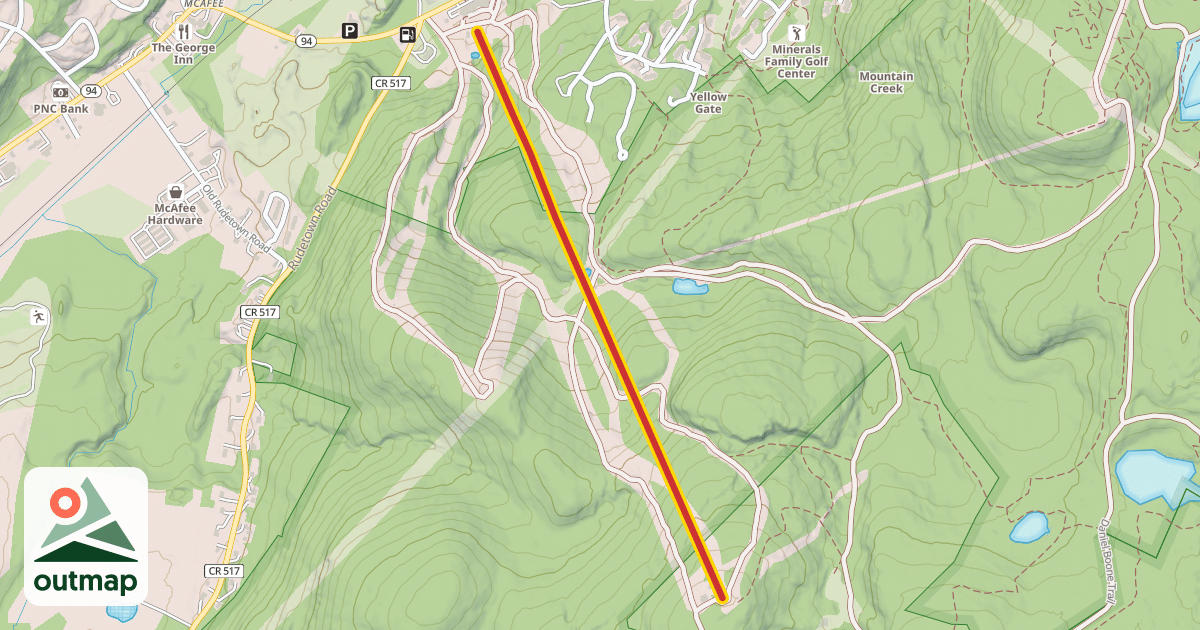 Map of South Peak Express