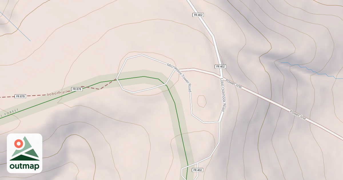 Map of MICROWAVE TOWER