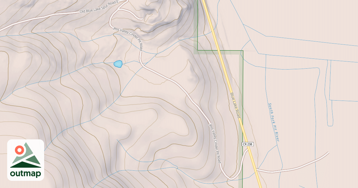 Map of JESS VALLEY CINDER PIT