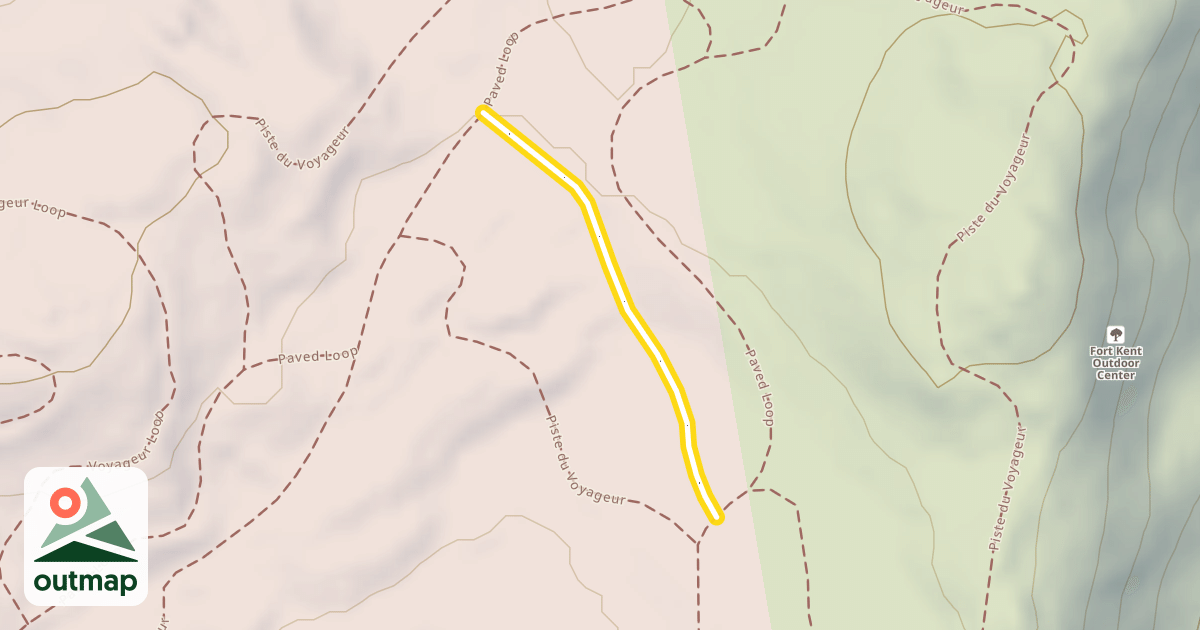 Map of Piste du Voyageur