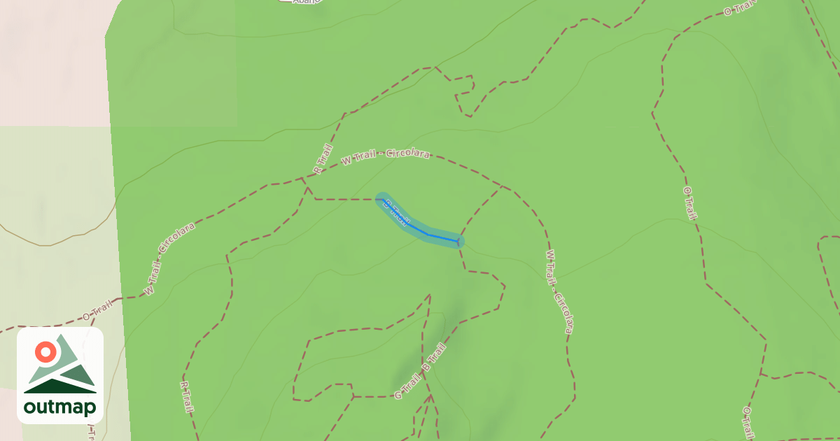 Map of B Trail