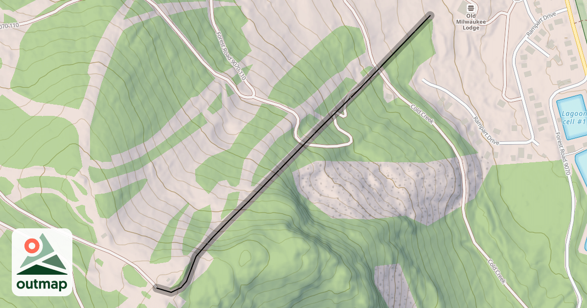 Map of East Peak