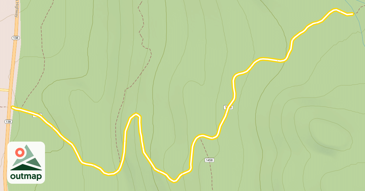 Map of Howlock Mountain Trail