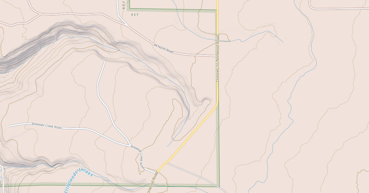 Map preview of DOLORES TO NORWOOD