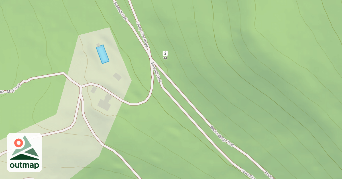 Map of Blue Knob State Park Trails