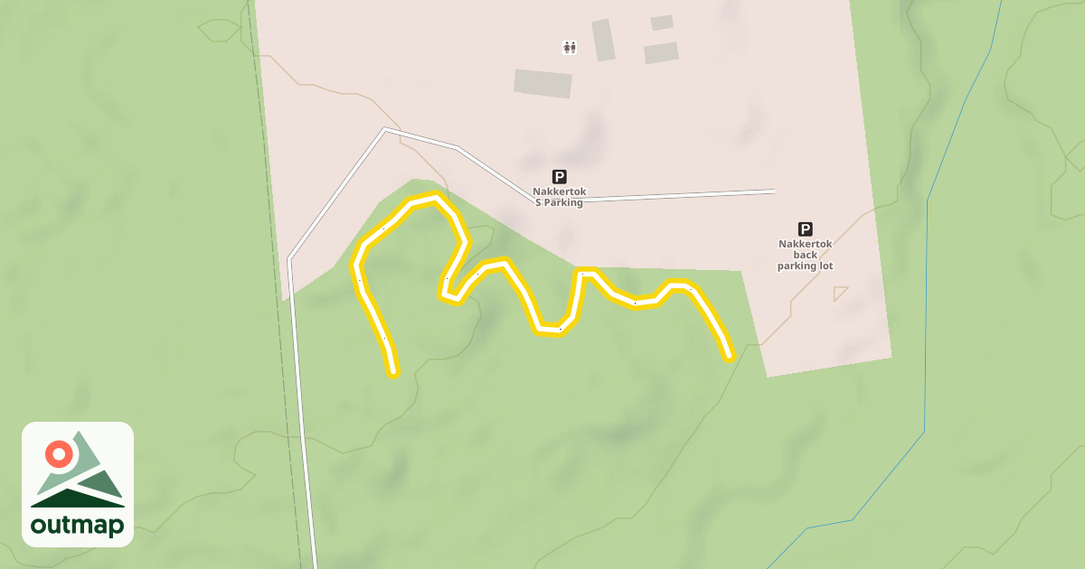 Map of Alcove Loop Blue