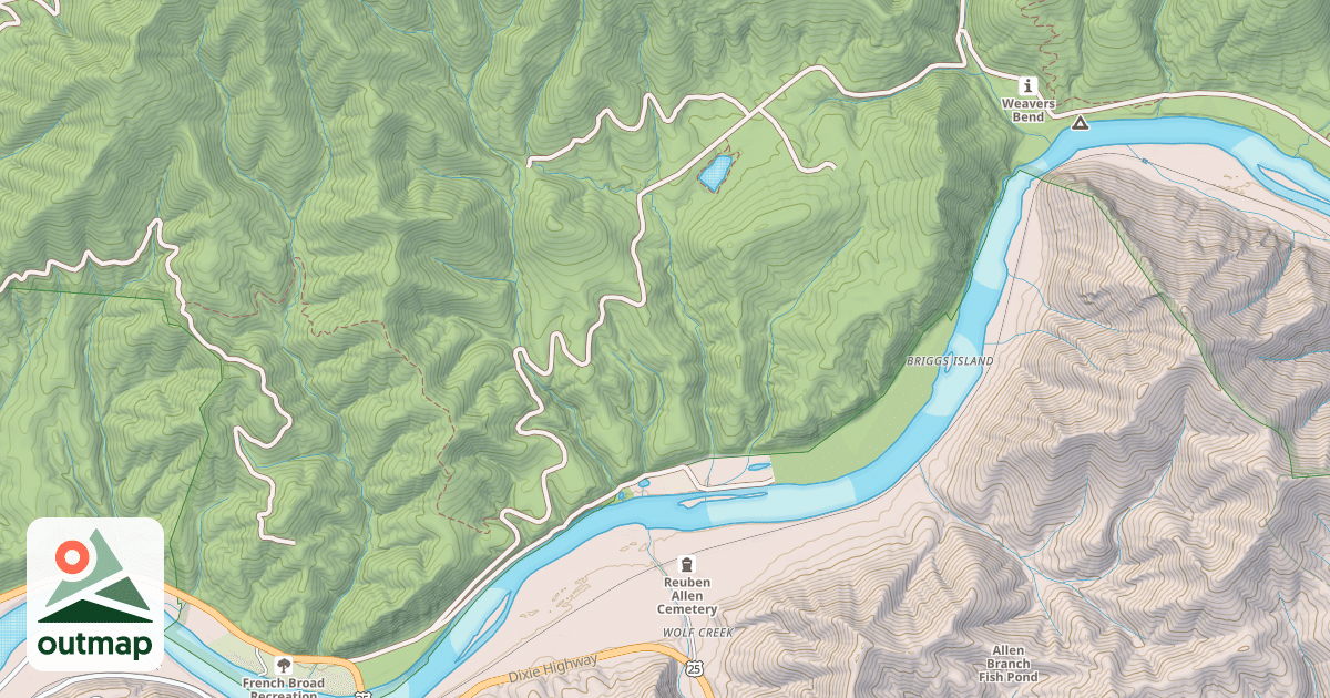 Map of BRUSH CREEK