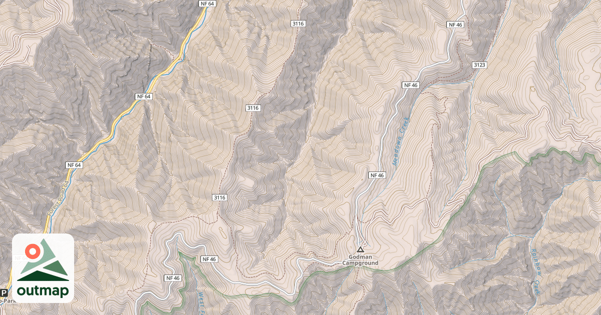 Map of KENDALL SKYLINE ROAD