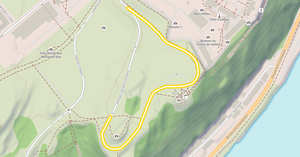 Map preview of Avenue Cap-aux-Diamants
