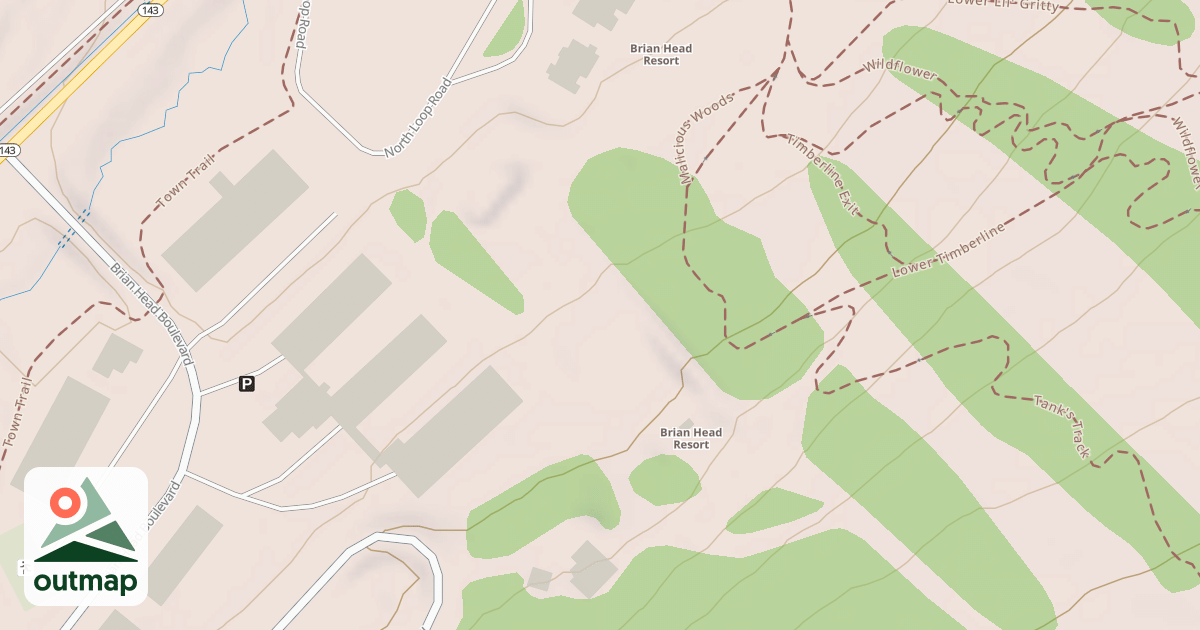 Map of Snow Tube Run