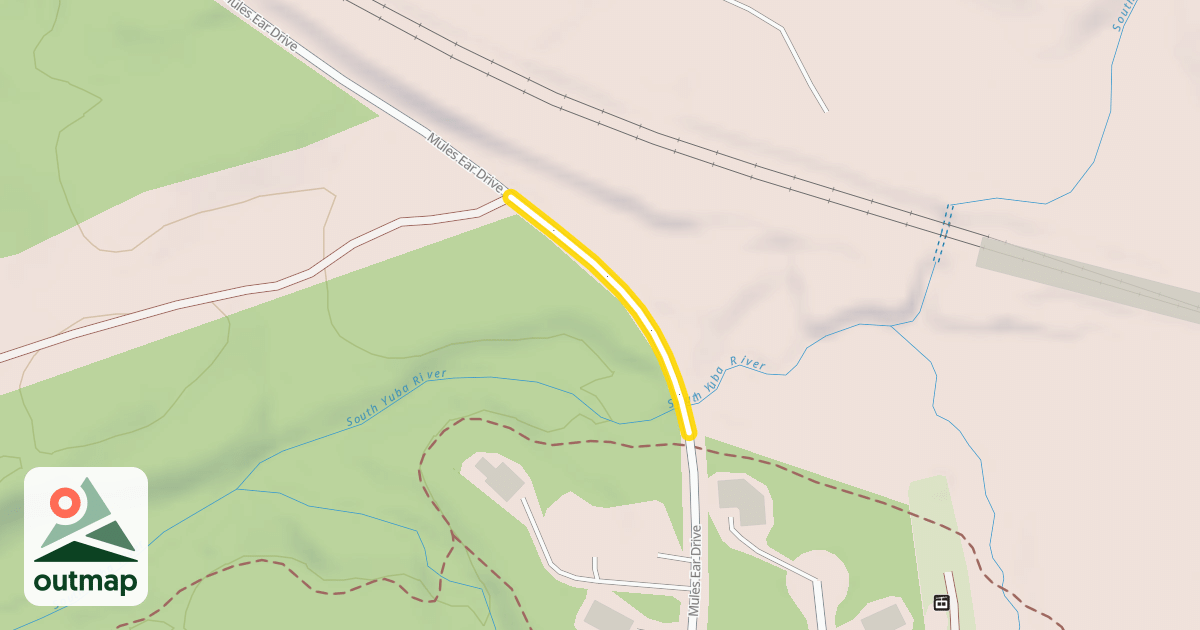 Map of Mules Ear Drive
