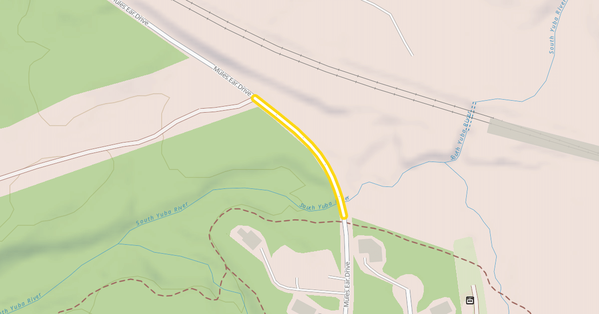 Map preview of Mules Ear Drive