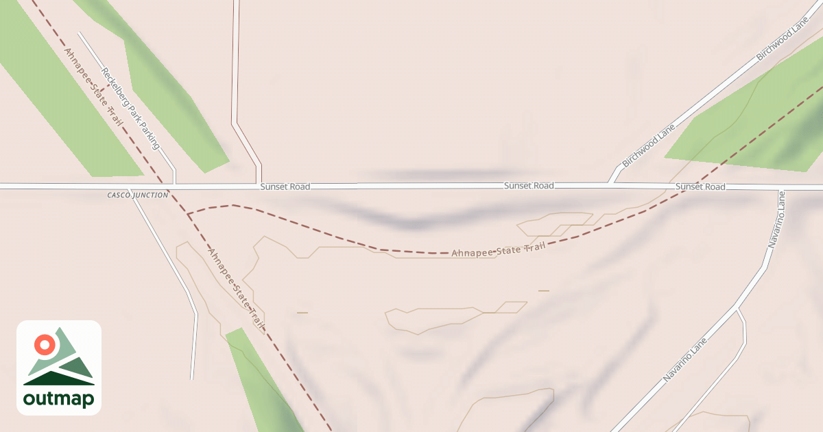 Map of Ahnapee State Trail in Kewaunee