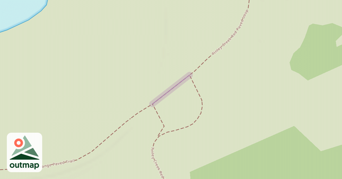 Map of Tinley Creek Orange Paved Trail
