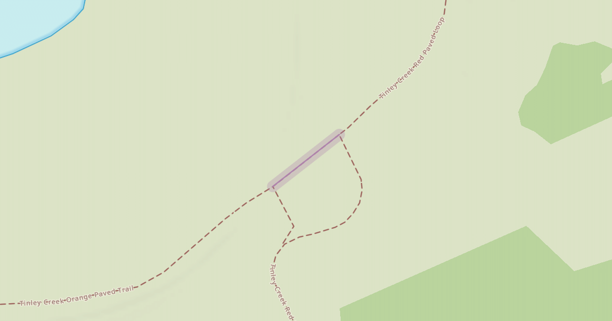 Map preview of Tinley Creek Orange Paved Trail