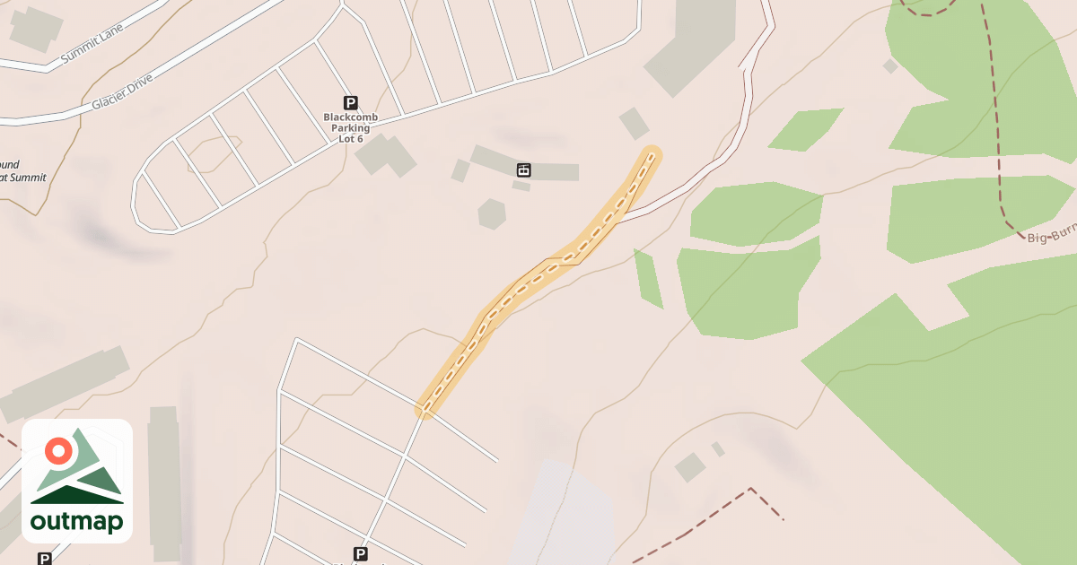 Map of Blackcomb Bench Climb