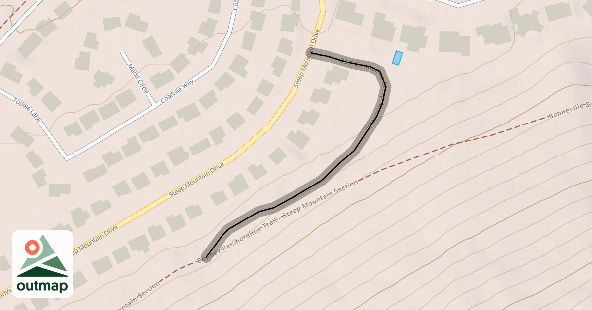 Map of BST Connector Steep Mountain
