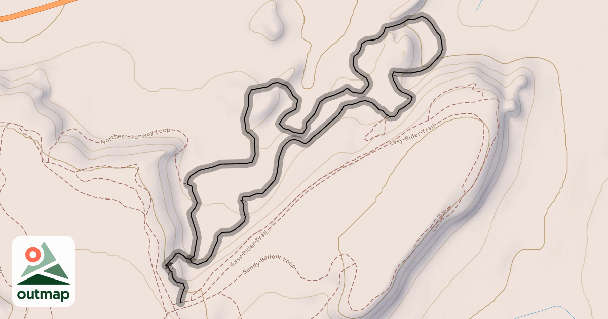 Map of Hives & Hoodoos Trail