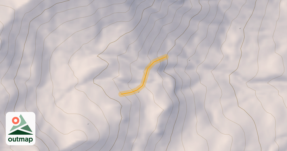 Map of Pouret Hors Piste