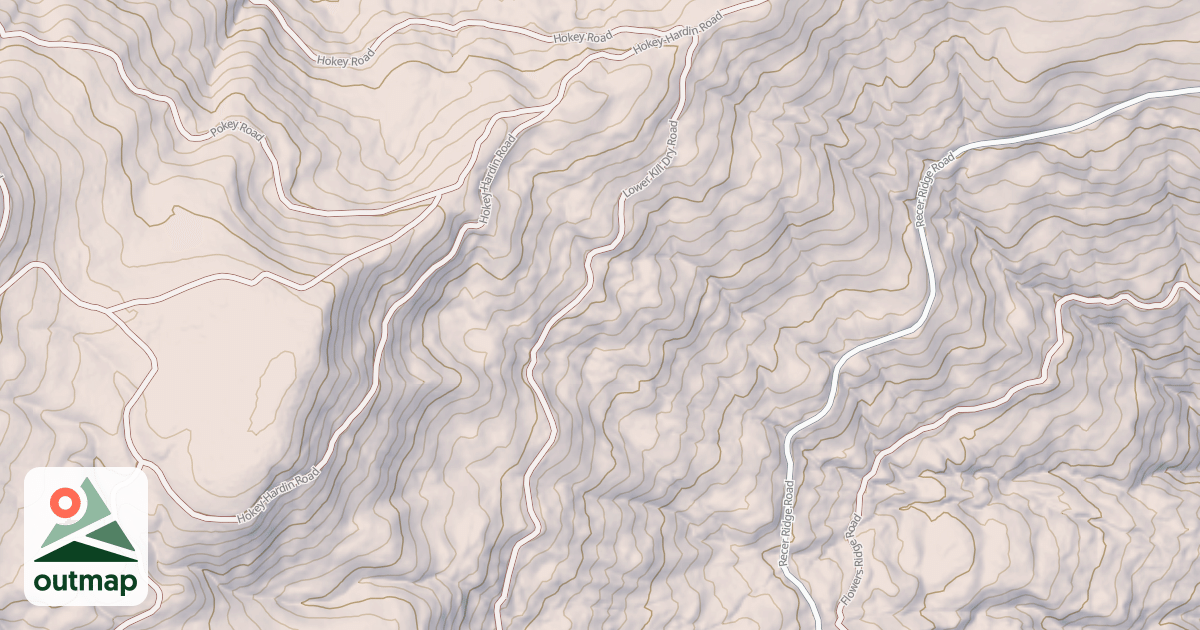 Map of LOWER KILL DRY