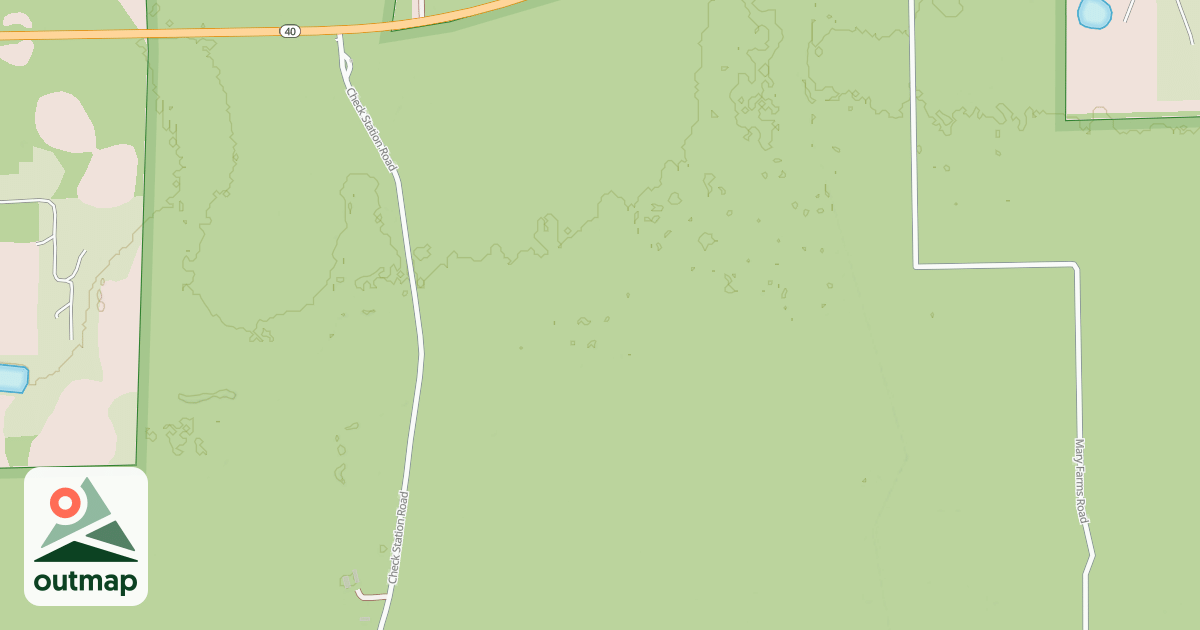 Map of Lake George State Forest Trail