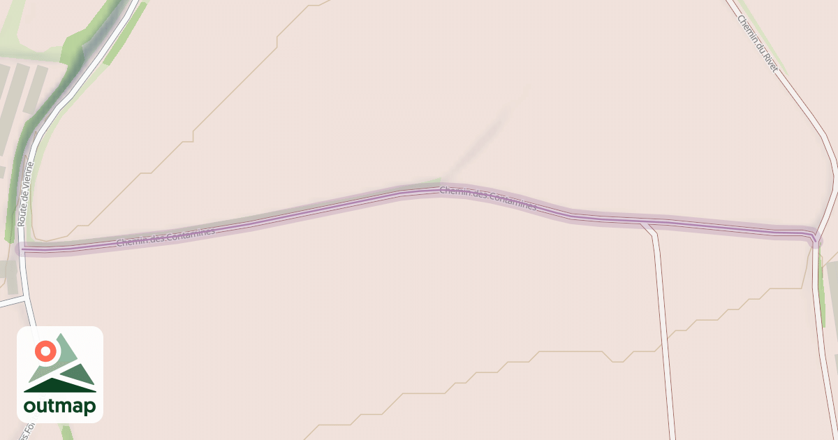 Map of Chemin des Contamines