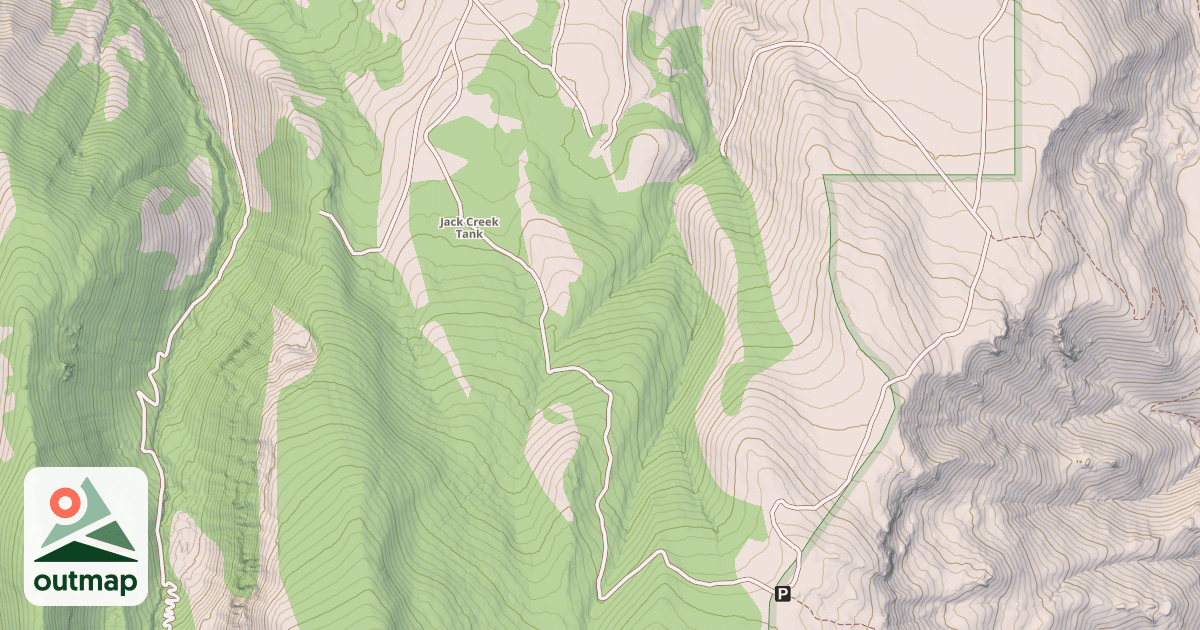 Map of BURRO SPRINGS