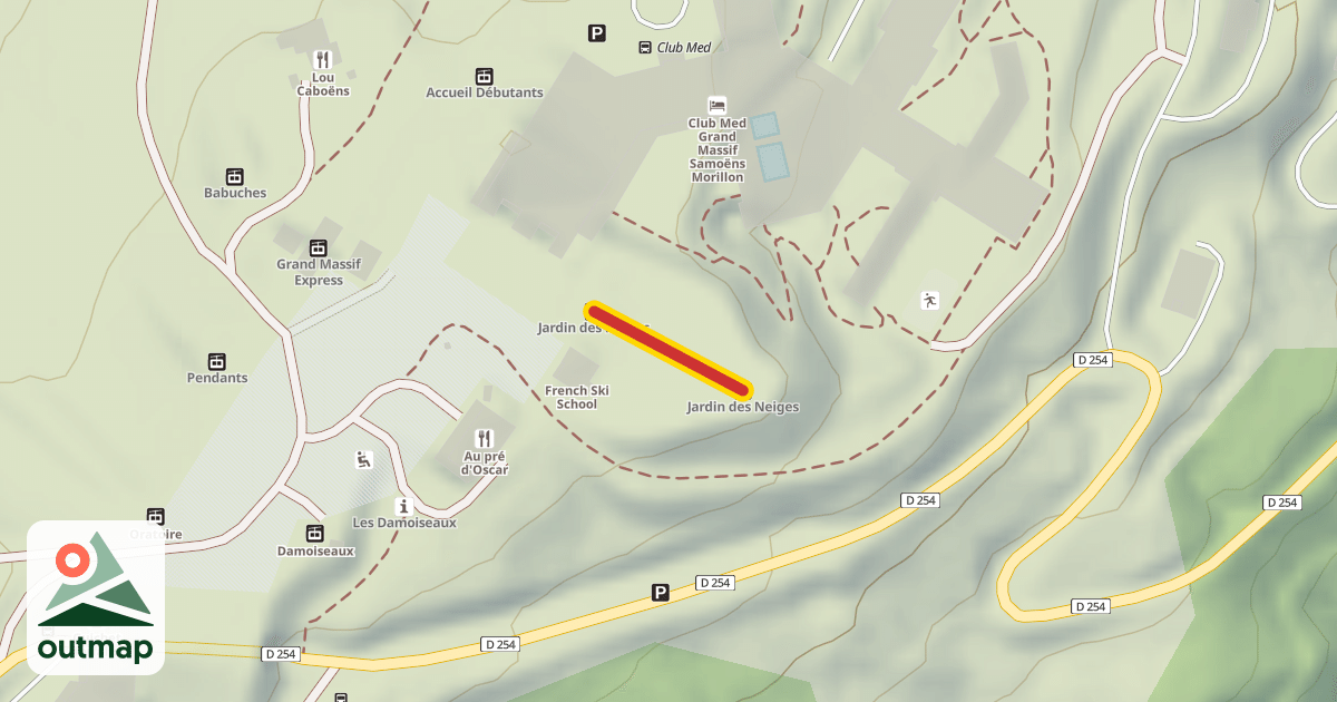 Map of Jardin des Neiges