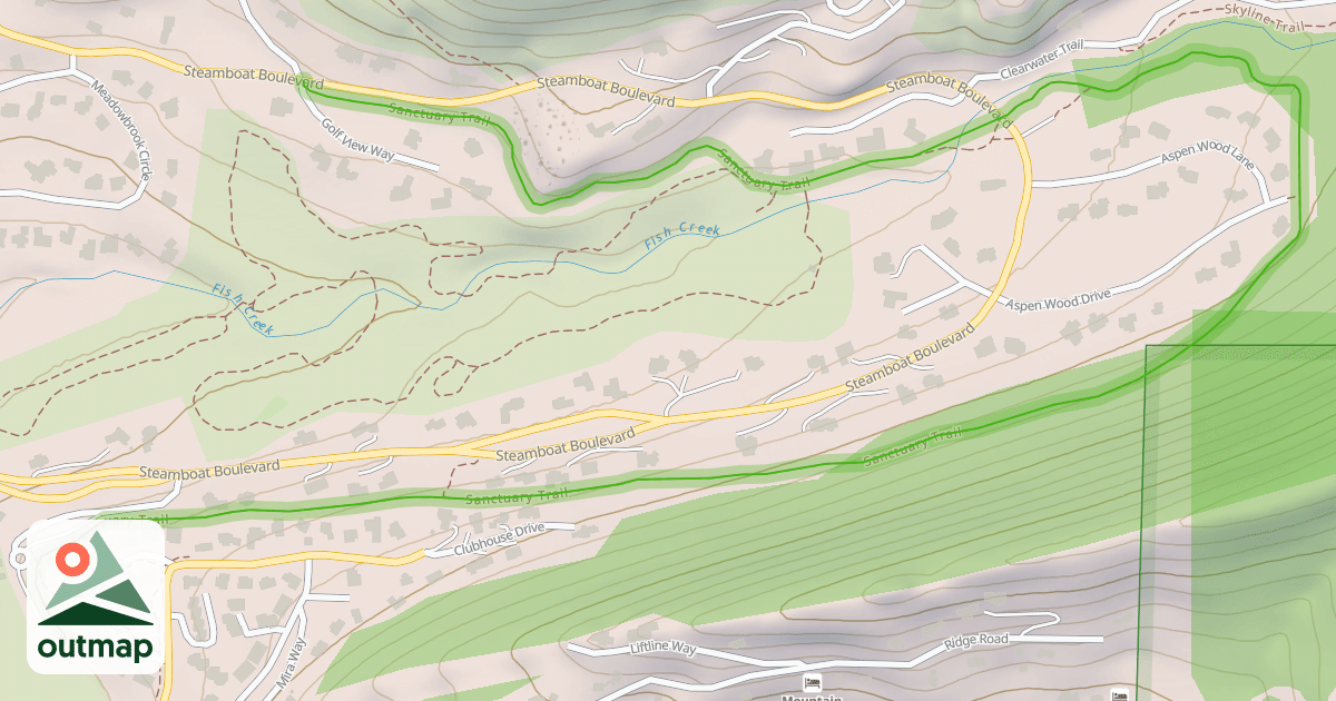 Map of Sanctuary Trail