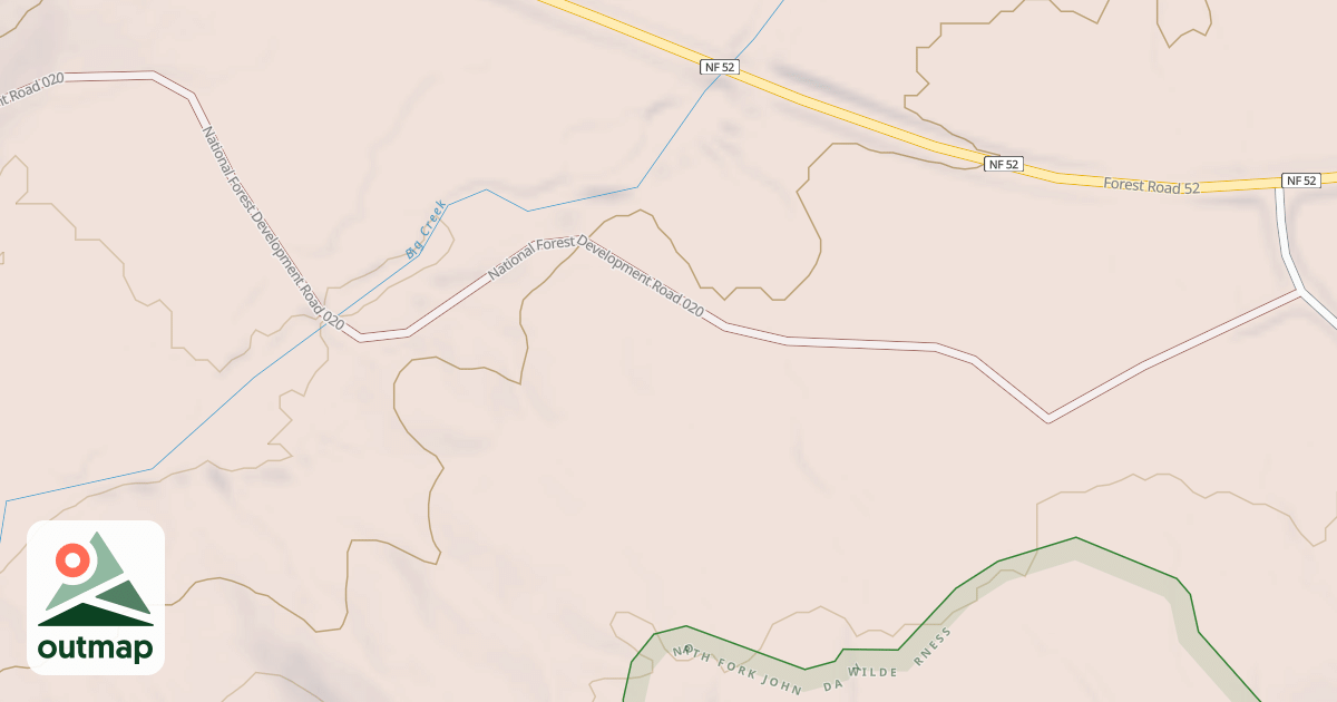 Map of BIG CREEK MEADOWS CG