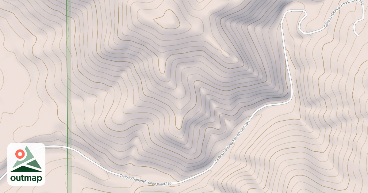 Map of DIAMOND GULCH