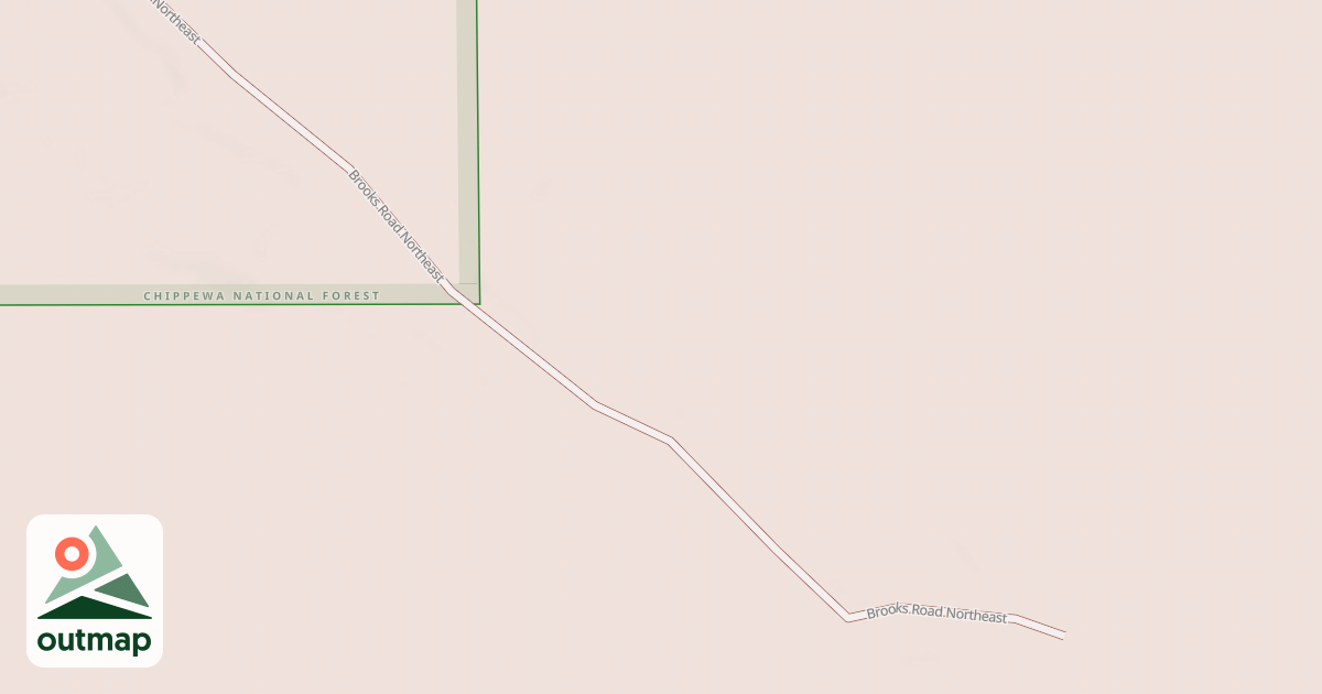 Map of BROOKS ROAD NORTHEAST