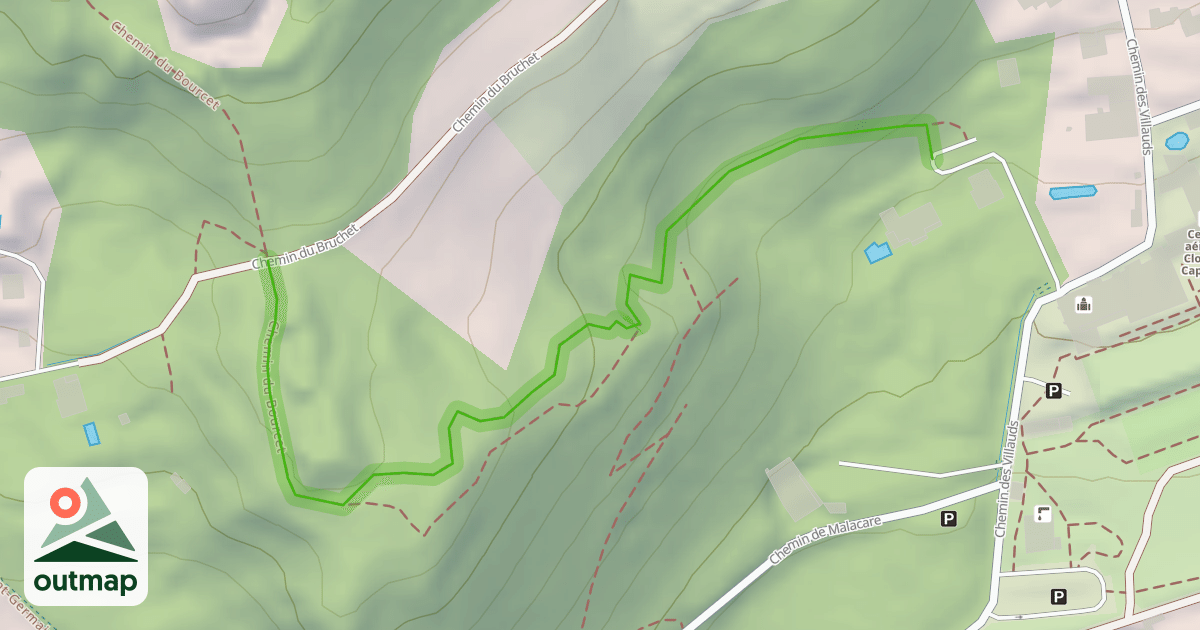 Map of Chemin du Bourcet