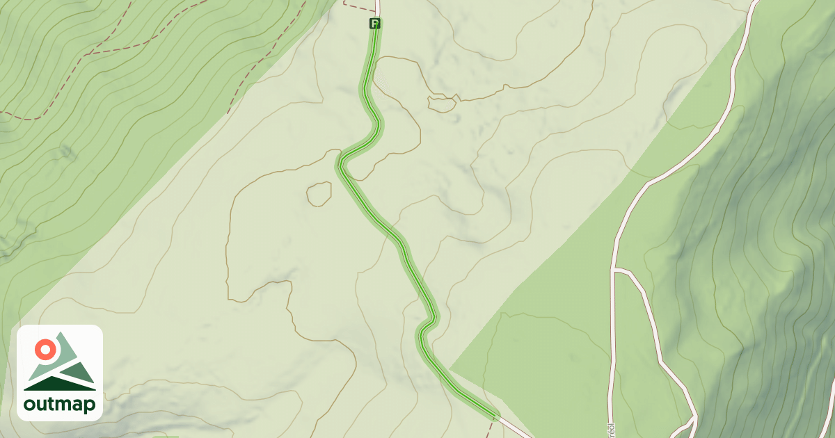 Map of Piste Désert de Saint-Ferréol