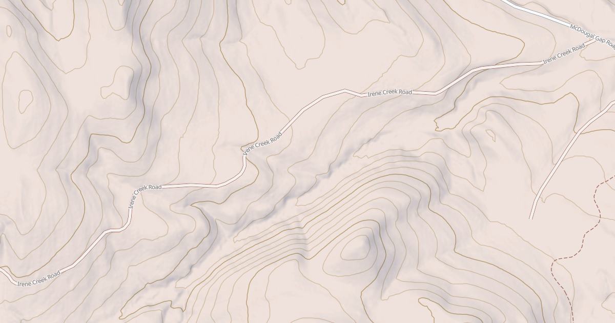 Map preview of IRENE CREEK