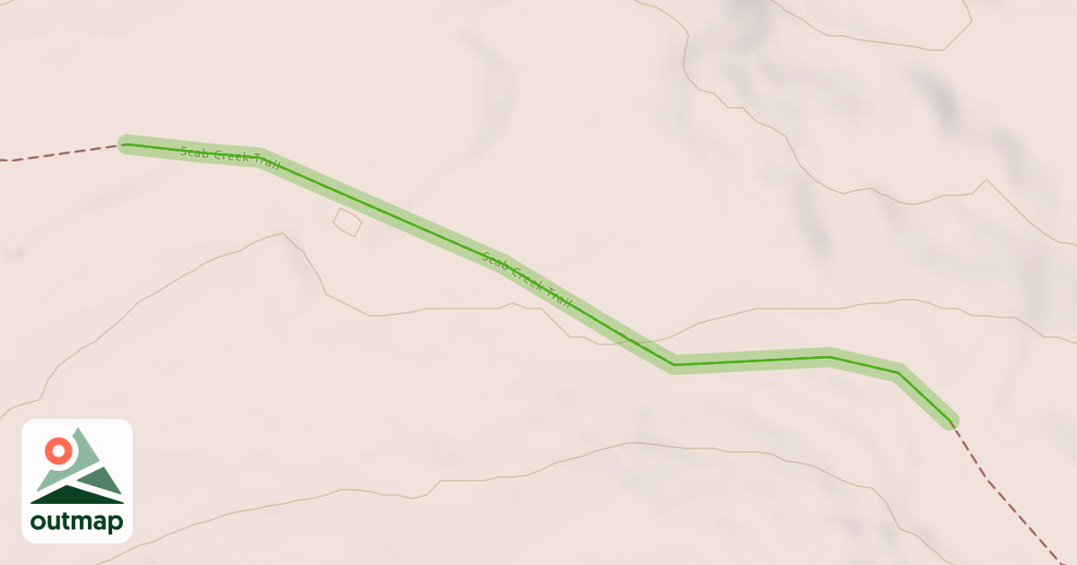 Map of Scab Creek Trail