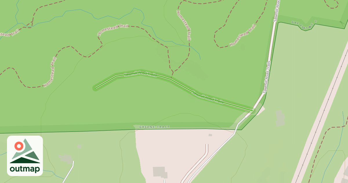 Map of Sawmill Road Trails