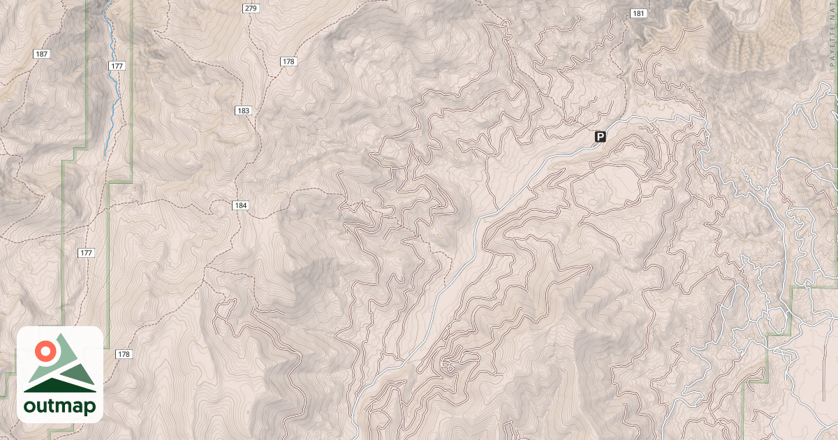 Map of CHOKECHERRY FLAT