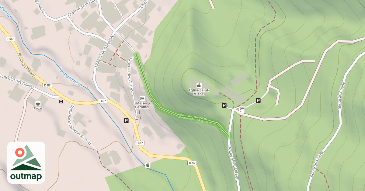 Map of Chemin de l'Église