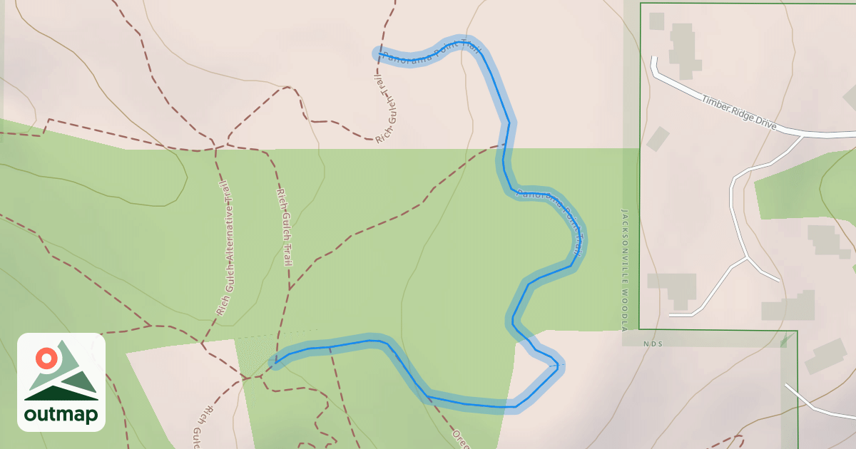 Map of Panorama Point Trail