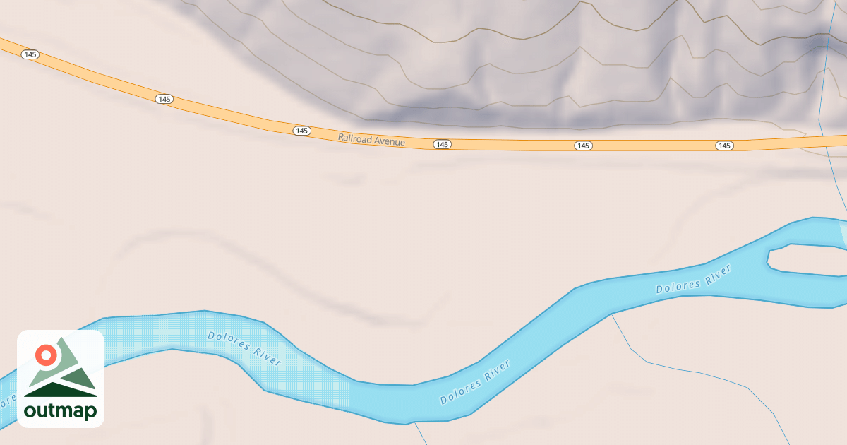 Map of DOLORES RIVER DAY USE