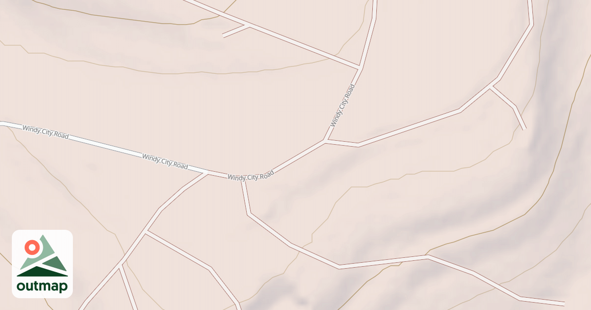 Map of Twin Lakes Hiking