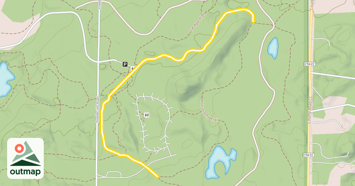 Map of Blue Ski Loop