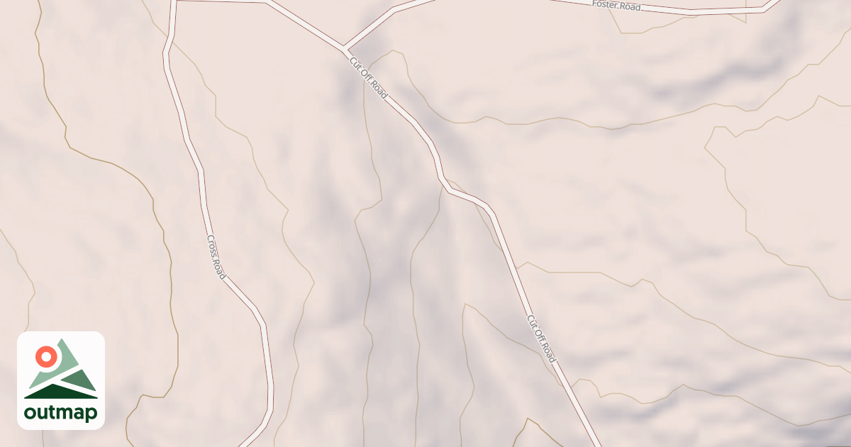 Map of Cut Off Road