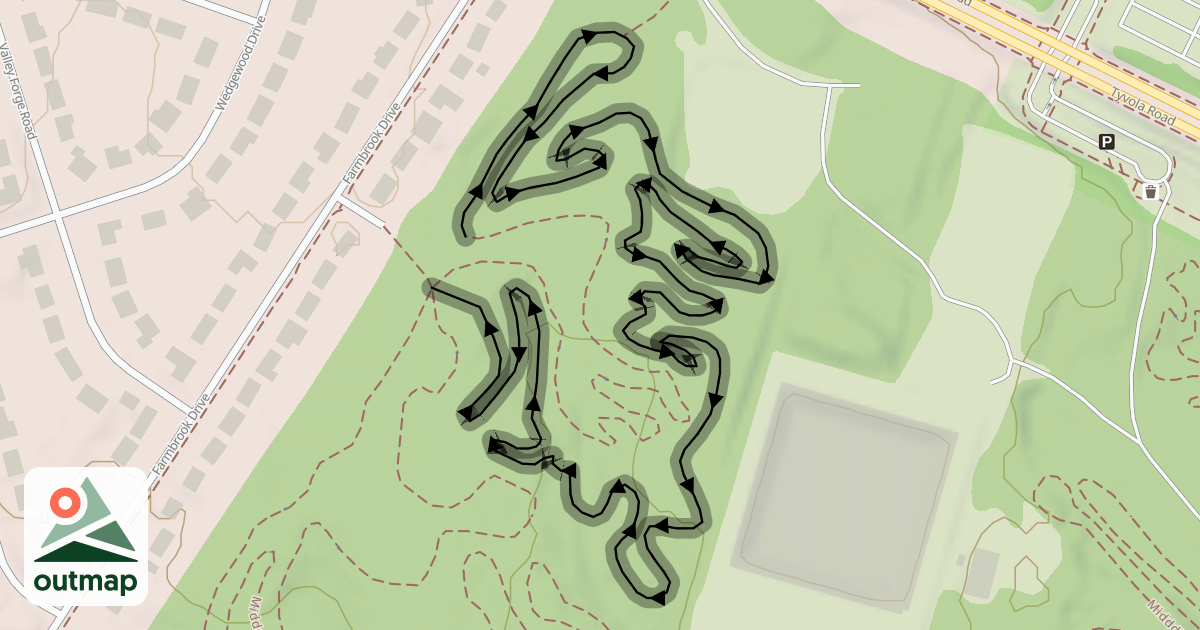 Map of Farmbrook Loop
