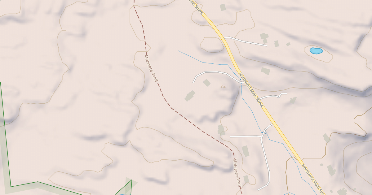 Map preview of Midstate Trail