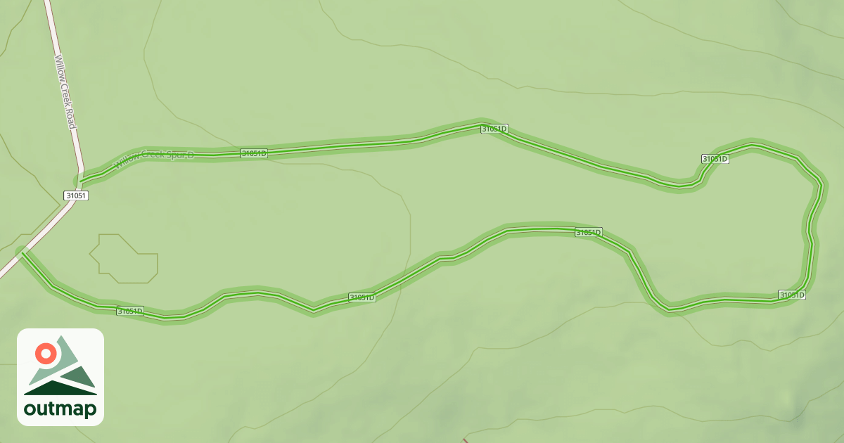 Map of Willow Creek Spur D