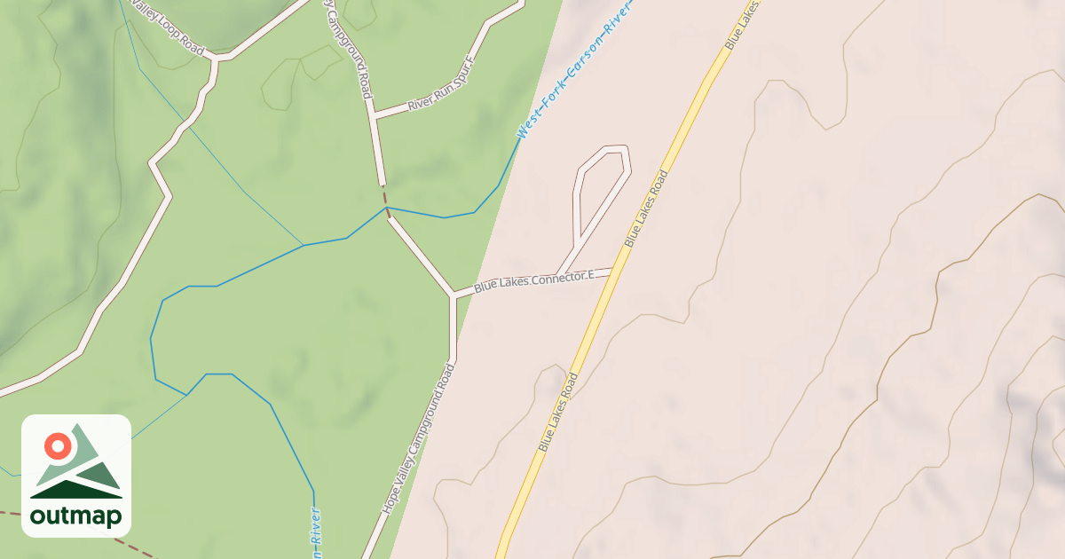 Map of BLUE LAKES CONNECTOR E