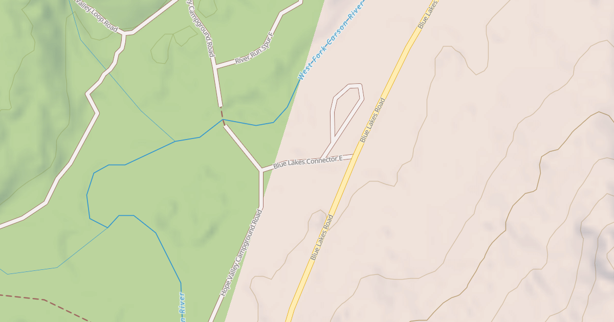 Map preview of BLUE LAKES CONNECTOR E