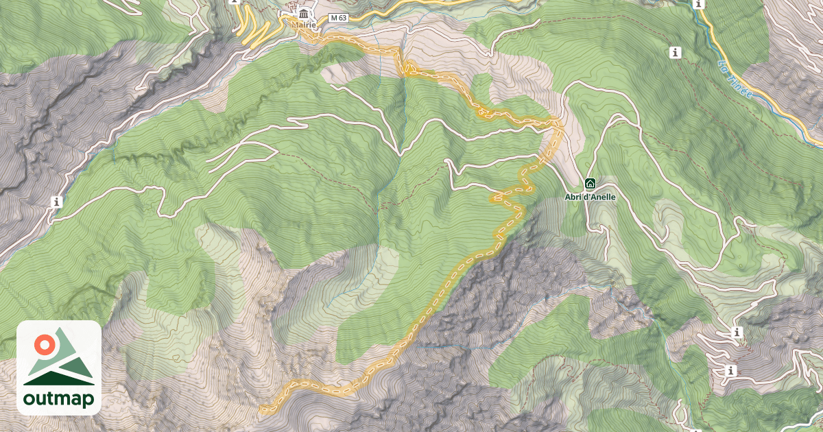 Map of Tête de Cloifret — Saint-Dalmas-le-Selvage